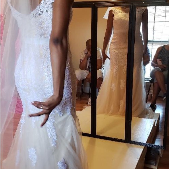 Tulle and Lace Wedding Gown - Picture 3 of 6